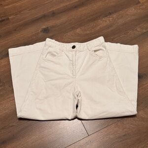 H&M White Corduroy Pants